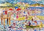 Maurice Prendergast Bathers oil on canvas